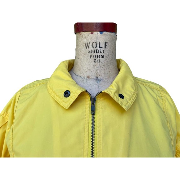 Vintage Maxim Women's Pullover Windbreaker Jacket Vented Yellow 10 - Picture 5 of 12